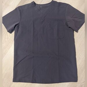 Figs Technical Collection Gray Scrub Top